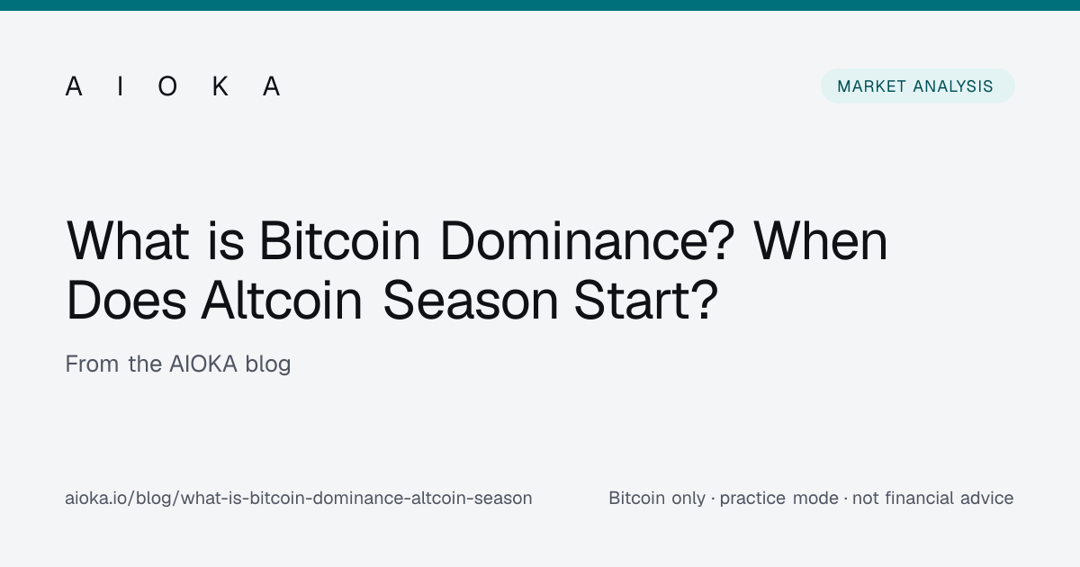 What is Bitcoin Dominance? When Does Altcoin Season Start? | AIOKA
